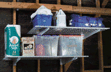 HyLoft 631 48-Inch by 24-Inch Wall Shelf, 2-Pack, White