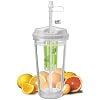 Infuser Water Tumbler, 16 Ounce - BPA Free - Create Your Own Flavored Beverage