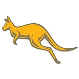 Kangaroo Australia racing car styling sticker 8" x 5"