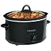 Crock-Pot SCV400B 4-Quart Oval Manual Slow Cooker, Black