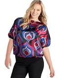 Love Squared Plus Size Printed Dolman-Sleeve Top