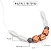Marotaro 'Windsor' Silicone Teething Necklace, 4-in-1 Chewiness Levels