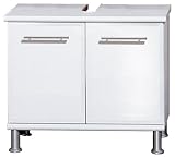 Germania 4103-77 WB-Unterschrank "Jessica", 1 x 2 T�ren, wei� / wei� Hochglanz