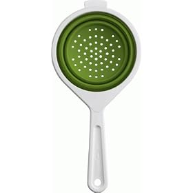 Chef'n SleekStor Collapsible 6-Inch Scoop Colander, Arugula Meringue by Chef'n