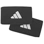 adidas Overtime Large Wristbands - Black/White One Size