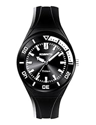 K&BROS Womens 9176-1 Ice Time Pu 3 Hands Watch
