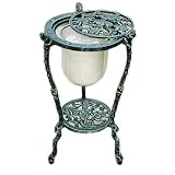 Oakland Living 5001-VGY - Frog Candle Holder With Candle - Verdi Grey