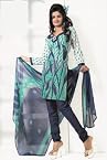 Dress materials - Crepe Dress Material Elegant Designer Unstitched Salwar Suit D.No 7267