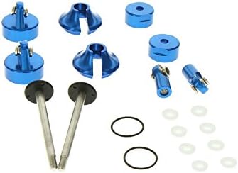 GPM Racing Front Shock Rebuild Kit for 1:10 Traxxas Slash 4X4 + Other TRX Models,Blue