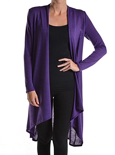 Modern Kiwi® Solid Essential Long Cascading Cardigan