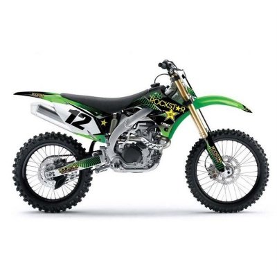 Factory Effex 1614110 Rockstar Shroud/Airbox Graphic Kit for Kawasaki KX85/KX100 Picture