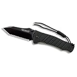 JPT-4S Tanto Utilitac II Black Square Handle Folding Knife