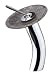 DreamLine Faucet Waterfall Vessel Sink Faucet with optional stone plate DLFHD-711--CH-OVFL