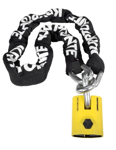 Kryptonite New York Legend 1515 Chain Bicycle Lock with New York Padlock Chain Bicycle Lock