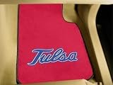 Tulsa Golden Hurricane universal fit Carpet 2 Pc Car Floor Mat (Rug)