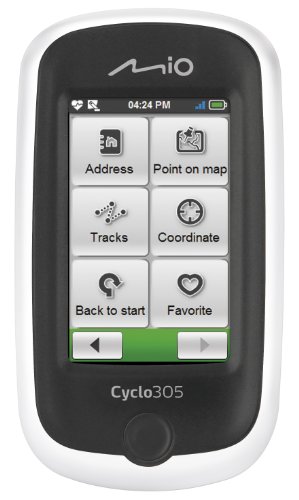 Mio 305E HR + C GPS Cycle Computer  - White/Black
