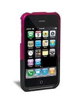 iFrogz Luxe Protective Hard Plastic Case for 3G iPhone - Pink/Black