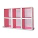 Way Basics Eco Modular Cubes Storage and Organization, Pink