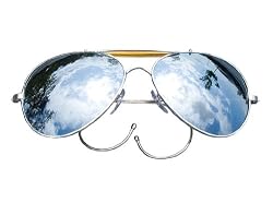 Mirror Lenses US Air Force Style Aviator Sunglasses