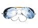 Mirror Lenses US Air Force Style Aviator Sunglasses