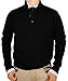 Luciano Natazzi Mens Sweater Classic Quarter Button Mock Neck Pullover Cotton