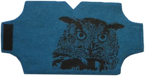 Fair Trade Felted Wool French Press Coffee Cozy- French Press Not Included - Owl (Blue)