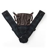 【キューズベリー】 ヘッドカバー付き 抱っこ紐 グリーンチェック フリーサイズ