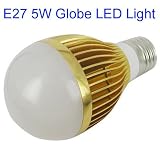 3Pack E27 5W Warm White LED Light AC 85V ~ 265V Input Energy Saving LED Bulb ,Light Replacement, LED Spotlight Bulb
