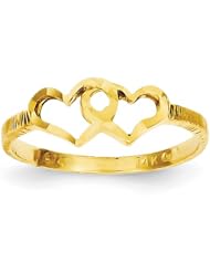 14k Childrens Heart Ring