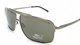 Lacoste - Lacoste LA12416 Green Lens Grey Frame Sunglasses