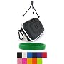 3n1 Combo - Carrying Case for Flip Video and Flip Video Ultra Camcorder with + Screen Protector Shield + Mini Stand (Flip Ultra NOT Included) + Bonus Young Micro - Live Green Wristband