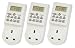 3 x Digital Plug In Timer with Light Sensor