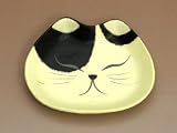 ペーパーキャットトレー(顔) ブチ (青木清作品) 青木さやか