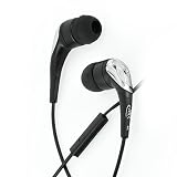 MEElectronics SX-31P-BK Enhanced Bass Sound-Isolating Earbuds with Microphone for iPod, iPhone and Smartphones (Black)