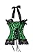 Ivy Shi Women's Green Boned Lace Up Back Corset Top