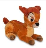 Disney Bambi,Plush Toy,Sitting,Disney Authentic Logo Applique,Golden,14