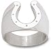 Indianapolis Colts Solid Sterling Silver Horseshoe 5/8'' Ring Size 11 1/2