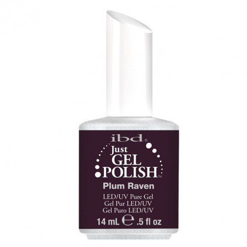 IBD Just Gel PLUM RAVEN Soak Off Dark Red Nail Polish UV Manicure .5oz Salon LED IBD Just Gel PLUM RAVEN Soak Off Dark Red Nail Polish UV Manicure .5oz Salon LED