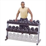 BODY SOLID (GDR60) Pro 2 Tier Horizontal Dumbbell Rack