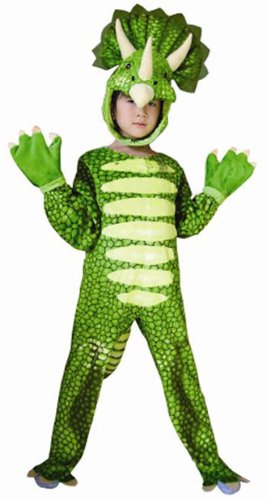 Kid's Green Triceratops Halloween Costume X-Small