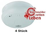 Produkt-Bild: Verlinkbare Rauchmelder 4er-Set -Jede Sekunde z&auml;hlt!