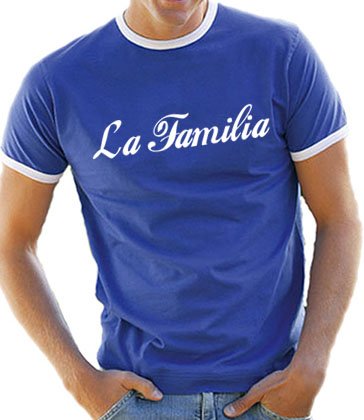 Touchlines Herren Kontrast / Ringer T-Shirt La Familia, royal/white, S, B5059 Preisvergleich