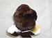 Dark Brown Hippo Genuine Sheared Rabbit Fur Head Cover Special