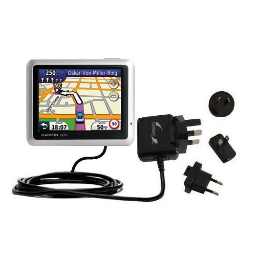 International Wall Home AC Charger for the Garmin Nuvi 1245 1240 - uses Gomadic TipExchange Technology