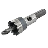 uxcell ドリル　電動ドリル　ドリルビット　銅鉄板切断　電動工具　ホールソーブラック HSS　1個