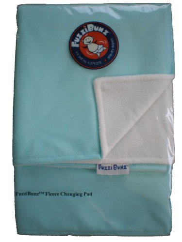 FuzziBunz Fleece Portable Changing Pad - Aqua