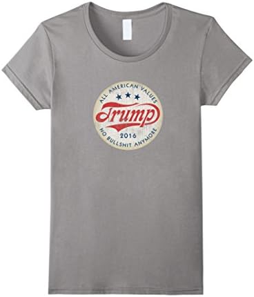 Women's Original Donald Trump for President T Shirt XL Slate