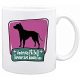 New American Pit Bull Terrier Are Human Too ! Retro Mug Dog