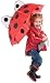 New Toysmith Ladybug Umbrella Plastic Ribs Easy Grip Handle And Wrist Cord Opens To 26 Inch