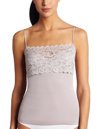 Hanro Women's Moments Wide Lace Spaghetti Camisole